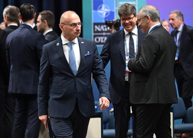 Croatia's Minister for Foreign Affairs Gordan Grlic Radman attends the NATO Foreign Ministers' meeting in Helsingborg on May 22, 2026. Foreign ministers of the 32 NATO member states gathered in the Swedish city to finalise preparations for the upcoming Ankara Summit. (Photo by Jonathan Nackstrand / AFP)