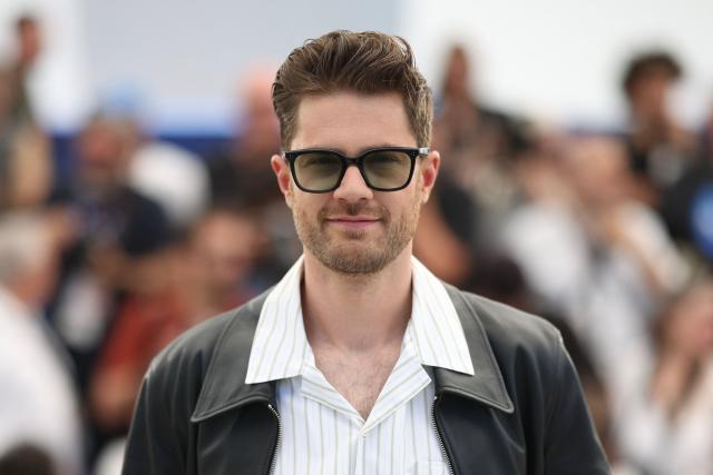 Belgian director Lukas Dhont poses during a photocall of the film "Coward" at the 79th edition of the Cannes Film Festival in Cannes, southern France on May 22, 2026. (Photo by Valery HACHE / AFP)