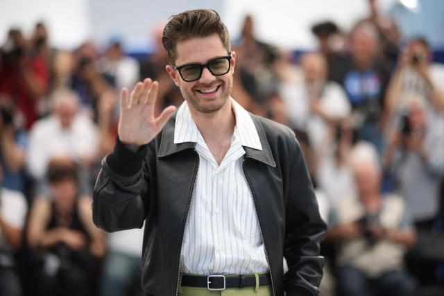 Belgian director Lukas Dhont poses during a photocall of the film "Coward" at the 79th edition of the Cannes Film Festival in Cannes, southern France on May 22, 2026. (Photo by Valery HACHE / AFP)