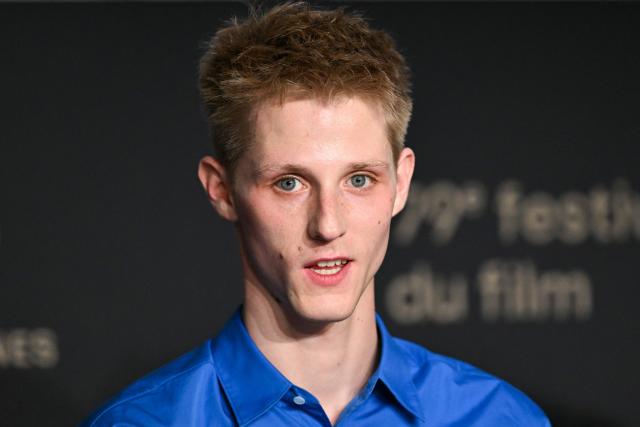 French actor Valentin Campagne attends a press conference for the film "Coward" at the 79th edition of the Cannes Film Festival in Cannes, southern France on May 22, 2026. (Photo by Blanca CRUZ / AFP)