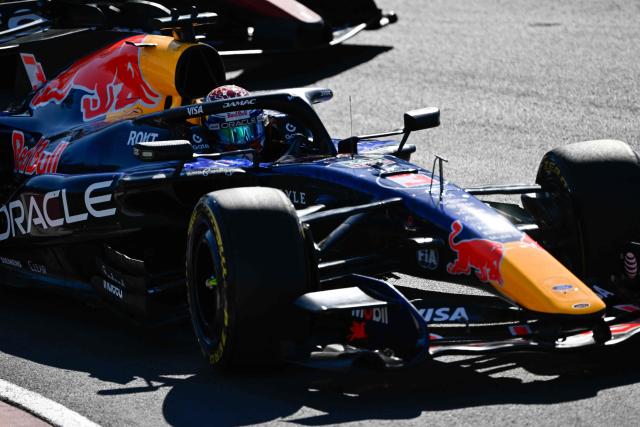 Red Bull Racing's Dutch driver Max Verstappen races during the qualifying session for the Sprint race ahead of the 2026 Formula 1 Grand Prix du Canada at Circuit Gilles-Villeneuve in Montreal, Canada, on May 22, 2026. (Photo by Andrej Ivanov / AFP)