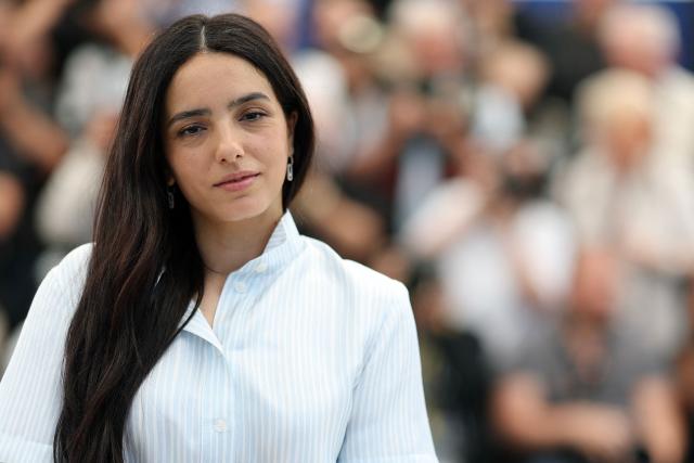 French actress Hafsia Herzi poses during a photocall of the film "Histoires de la nuit" (The Birthday Party) at the 79th edition of the Cannes Film Festival in Cannes, southern France on May 23, 2026. (Photo by Sameer AL-DOUMY / AFP)
