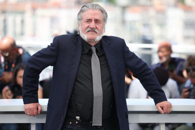 French actor Daniel Auteuil poses during a photocall of the film "L'Objet du delit" (Crescendo) at the 79th edition of the Cannes Film Festival in Cannes, southern France on May 23, 2026. (Photo by Valery HACHE / AFP)