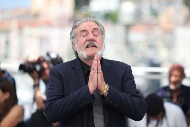 French actor Daniel Auteuil poses during a photocall of the film "L'Objet du delit" (Crescendo) at the 79th edition of the Cannes Film Festival in Cannes, southern France on May 23, 2026. (Photo by Valery HACHE / AFP)