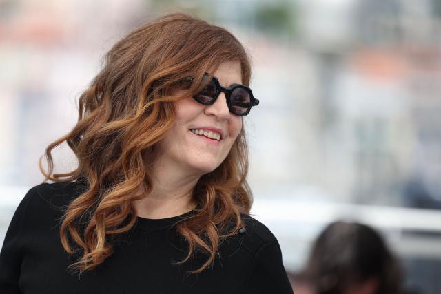 French director Agnes Jaoui poses during a photocall of the film "L'Objet du delit" (Crescendo) at the 79th edition of the Cannes Film Festival in Cannes, southern France on May 23, 2026. (Photo by Valery HACHE / AFP)
