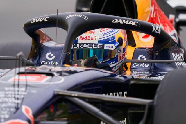 Red Bull Racing's Dutch driver Max Verstappen races during the qualifying session for the 2026 Formula 1 Grand Prix du Canada at Circuit Gilles-Villeneuve in Montreal, Canada, on May 23, 2026. (Photo by Geoff Robins / AFP)