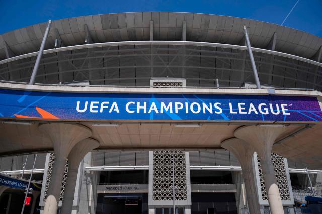 The Puskas Arena is pictured on May 28, 2026 ahead of the UEFA Champions League in Budapest on May 28, 2026. The stadium, named after Hungary's most famous footballer Ferenc Puskas, will host the Champions League final between Paris Saint-Germain (PSG) and Arsenal on May 30, 2026. (Photo by Attila KISBENEDEK / AFP)