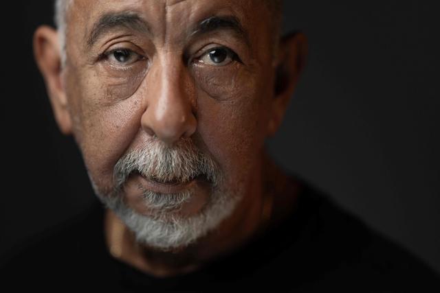 Cuban novelist and journalist Leonardo de la Caridad Padura Fuentes poses during a photo session on May 28, 2026. (Photo by JOEL SAGET / AFP)