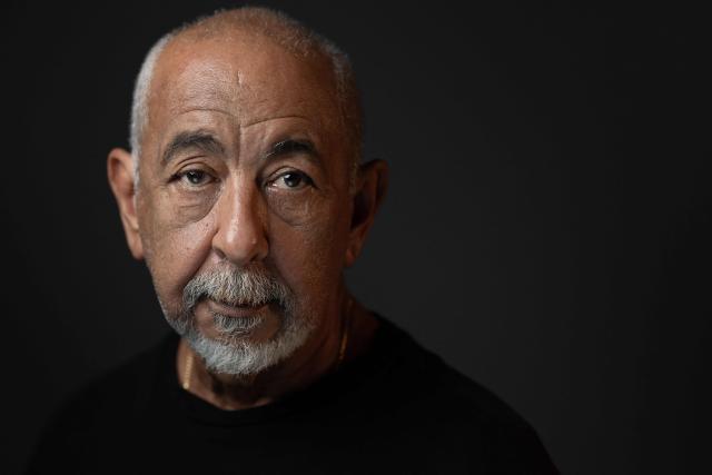 Cuban novelist and journalist Leonardo de la Caridad Padura Fuentes poses during a photo session on May 28, 2026. (Photo by Joel Saget / AFP)