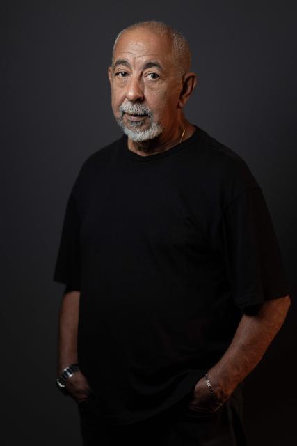 Cuban novelist and journalist Leonardo de la Caridad Padura Fuentes poses during a photo session on May 28, 2026. (Photo by Joel Saget / AFP)