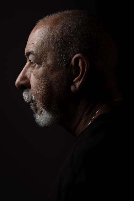 Cuban novelist and journalist Leonardo de la Caridad Padura Fuentes poses during a photo session on May 28, 2026. (Photo by Joel Saget / AFP)