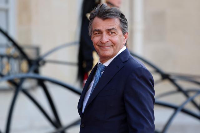 French chef Yannick Alleno arrives for a state dinner as part of Indonesia's President's visit at The Elysee Presidential Palace in Paris on May 28, 2026. (Photo by Ludovic MARIN / AFP)