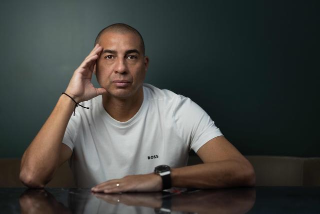 French-Argentine former professional footballer David Trezeguet poses during a photo session in Paris on May 29, 2026. (Photo by Joel Saget / AFP)