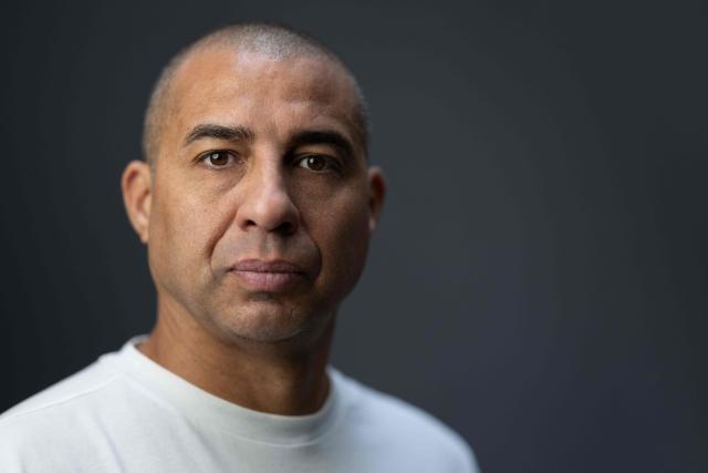 French-Argentine former professional footballer David Trezeguet poses during a photo session in Paris on May 29, 2026. (Photo by JOEL SAGET / AFP)