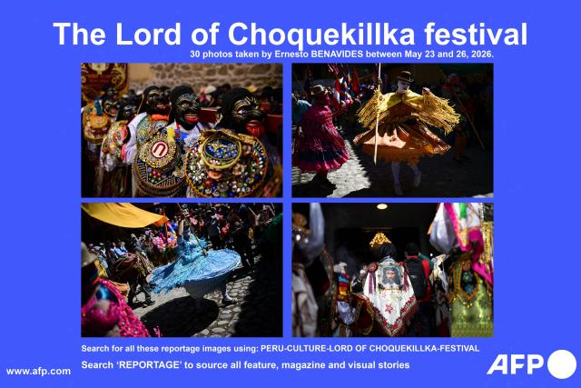 AFP presents a visual story of 30 pictures by Ernesto Benavides taken during the Lord of Choquekillka festival in Ollantaytambo, in the Cusco region of southern Peru, between May 23 and 26, 2026. Search for all these reportage images using: PERU-CULTURE-LORD OF CHOQUEKILLKA-FESTIVAL
Search "REPORTAGE" to source all feature, magazine and visual stories (Photo by Ernesto BENAVIDES / AFP)