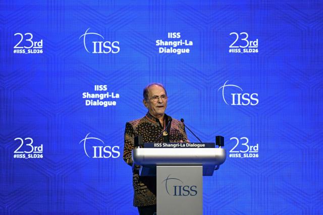 East Timor’s President Jose Ramos-Horta delivers a special address during the 23rd Shangri-La Dialogue summit in Singapore on May 30, 2026. (Photo by JAM STA ROSA / AFP)