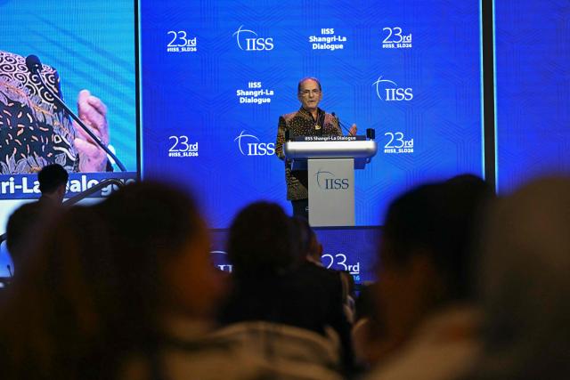 East Timor’s President Jose Ramos-Horta delivers a special address during the 23rd Shangri-La Dialogue summit in Singapore on May 30, 2026. (Photo by JAM STA ROSA / AFP)
