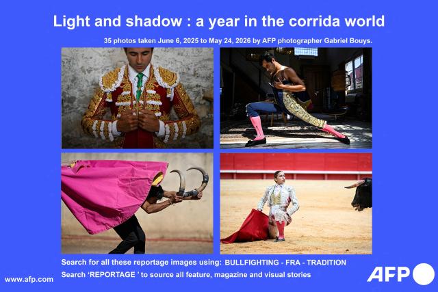 AFP presents a visual story of 35 pictures by photographer Gabriel Bouys taken over a year in order to relate the tradition of bullfighting in southwestern France. Search for all these reportage images using:
BULLFIGHTING - FRA - TRADITION

Search "REPORTAGE" to source all feature, magazine and visual stories. (Photo by Gabriel BOUYS / AFP)