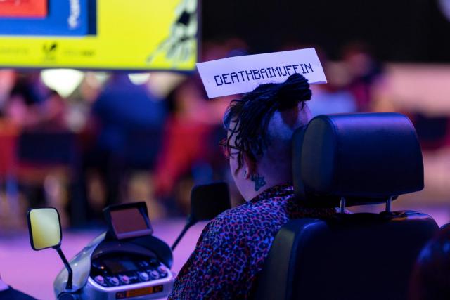 A visitor attends the gaming convention for the livestreaming video platform Twitch, TwitchCon Europe, in Ahoy in Rotterdam on May 30, 2026. (Photo by Lina SELG / AFP)