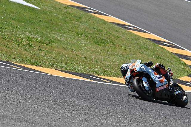 Trackhouse MotoGP Team's Spanish rider Raul Fernandez takes part in the sprint on the eve of the Italian Moto GP Grand Prix at Mugello circuit, in Mugello, near Florence, on May 30, 2026. (Photo by Andreas SOLARO / AFP)