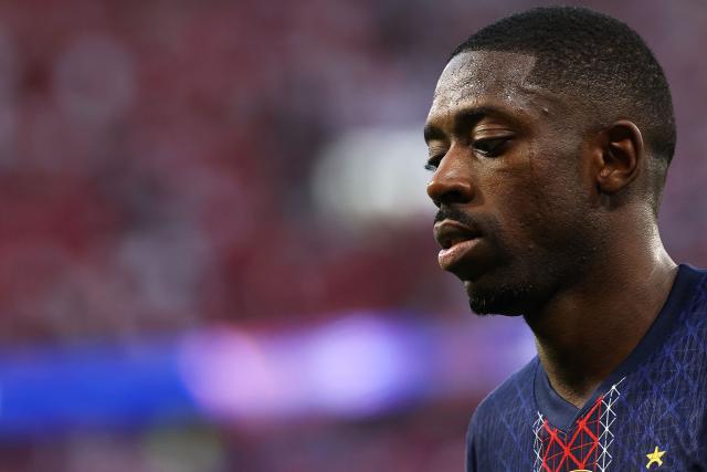 Paris Saint-Germain's French forward #10 Ousmane Dembele reacts during the UEFA Champions League final football match between Paris Saint-Germain (PSG) and Arsenal FC at the Puskas Arena in Budapest on May 30, 2026. (Photo by FRANCK FIFE / AFP)