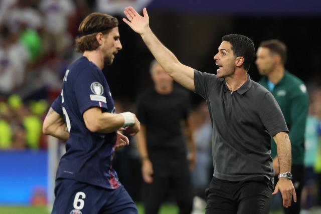 Arsenal's Spanish manager Mikel Arteta reacts during the UEFA Champions League final football match between Paris Saint-Germain (PSG) and Arsenal FC at the Puskas Arena in Budapest on May 30, 2026. (Photo by Odd ANDERSEN / AFP)