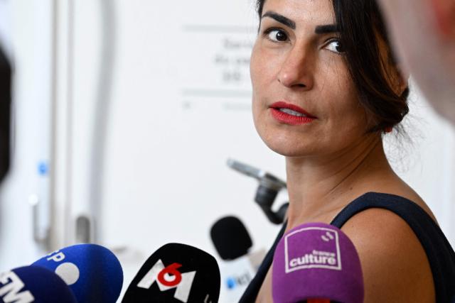 Lawyer representing four plaintiffs Sendegul Aras speaks to journalists at the opening of the trial of Pierre Garitte, an osteopath accused of rapes and sexual assaults against 29 of his female patients, at the courthouse of Strasbourg, eastern France on June 1, 2026. The trial will run until June 10, 2026. (Photo by Jean-Christophe VERHAEGEN / AFP)