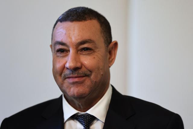 Algeria's Interior and Transport Minister Said Sayoud attends a meeting with his French counterpart at the French Interior Ministry in Paris on June 1, 2026. France's Interior minister hists his ALgerian counterpart for a ‘working visit’, which could mark a new stage in the thawing of relations between Algeria and France. (Photo by Kenzo TRIBOUILLARD / POOL / AFP)