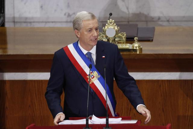 Chile's President Jose Antonio Kast delivers his State of the Nation address in Valparaiso, Chile, on June 1, 2026. (Photo by Francesco DEGASPERI / AFP)