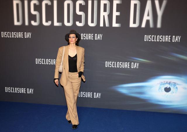 French actor Laetitia Eido poses upon arrival for the premier of "Disclosure Day" at the Grand Rex in Paris on June 2, 2026. (Photo by Xavier GALIANA / AFP)