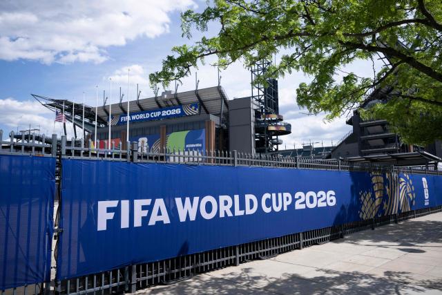A view of Philadelphia Stadium (temporarily renamed from Lincoln Financial Field) ahead of the 2026 FIFA World Cup in Philadelphia, Pennsylvania, on June 1, 2026. (Photo by Brendan Smialowski / AFP)
