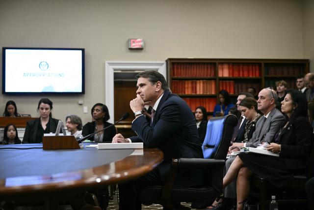 Acting US Attorney General Todd Blanche testifies at House Appropriations Committee Commerce, Justice, Science, and Related Agencies Subcommittee hearing on oversight of the Department of Justice, on Capitol Hill in Washington, DC, on June 2, 2026. (Photo by Brendan SMIALOWSKI / AFP)