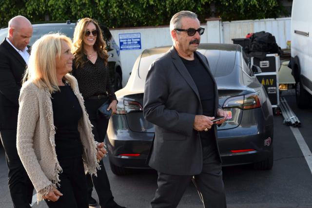 Former LAPD chief Charlie Beck arrives to Los Angeles mayoral candidate Spencer Pratt's election night party, in Los Angeles, on June 2, 2026. (Photo by Patrick T. Fallon / AFP)