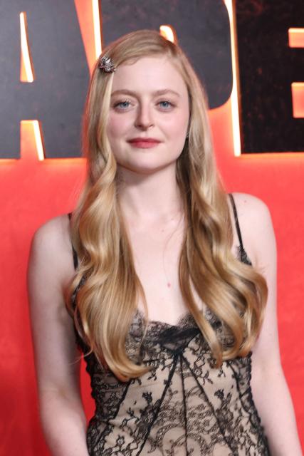US actress Anna Baryshnikov attends Apple TV’s "Cape Fear" premiere at the Directors Guild of America in Los Angeles, on June 2, 2026. (Photo by VALERIE MACON / AFP)