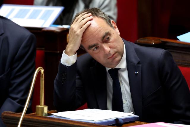 France's Prime Minister Sebastien Lecornu looks on during a session of questions to the government at the National Assembly, French Parliament lower house, in Paris on June 3, 2026. (Photo by Xavier GALIANA / AFP)