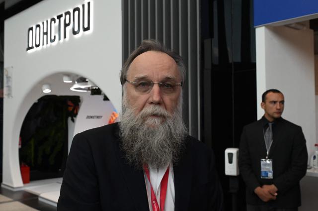 Russian ideologue Alexander Dugin attends the St. Petersburg International Economic Forum (SPIEF) in Saint Petersburg on June 3, 2026. (Photo by Olga MALTSEVA / AFP)