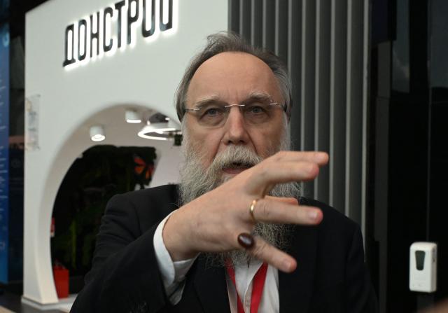 Russian ideologue Alexander Dugin attends the St. Petersburg International Economic Forum (SPIEF) in Saint Petersburg on June 3, 2026. (Photo by Olga MALTSEVA / AFP)