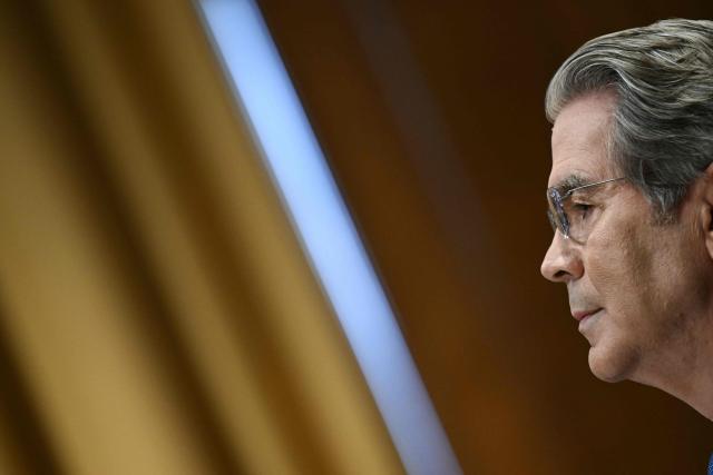 US Secretary of Treasury Scott Bessent testifies during a Senate Finance Committee hearing concerning the fiscal year 2027 budget for the Treasury Department, on Capitol Hill in Washington, DC, on June 3, 2026. (Photo by Brendan SMIALOWSKI / AFP)
