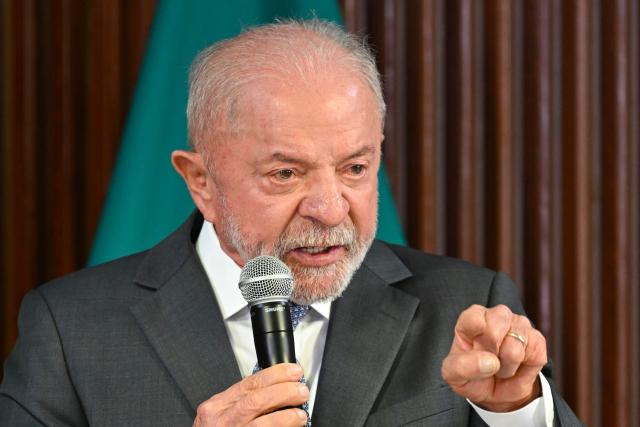 Brazil’s President Luiz Inacio Lula da Silva gestures as he speaks during a ministerial meeting at Planalto Palace in Brasilia, on June 3, 2026. (Photo by Evaristo Sa / AFP)