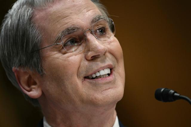 US Secretary of Treasury Scott Bessent testifies during a Senate Finance Committee hearing concerning the fiscal year 2027 budget for the Treasury Department, on Capitol Hill in Washington, DC, on June 3, 2026. (Photo by Brendan SMIALOWSKI / AFP)