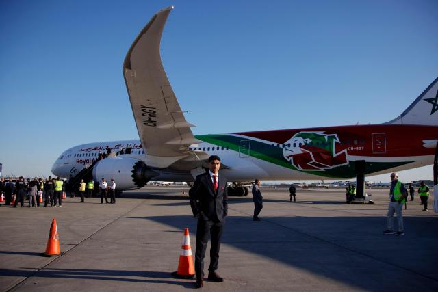 Morocco’s defender Achraf Hakimi arrives with team Morocco at Newark Liberty International Airport (EWR) in Newark, New Jersey, on June 3, 2026 ahead of the FIFA World Cup. (Photo by Leonardo MUNOZ / AFP)