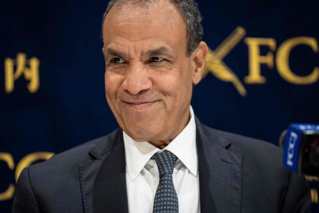 Egypt's Foreign Minister Badr Abdel Ati attends a press conference at the Foreign Correspondents' Club of Japan (FCCJ) in Tokyo on June 4, 2026. (Photo by Yuichi YAMAZAKI / AFP)