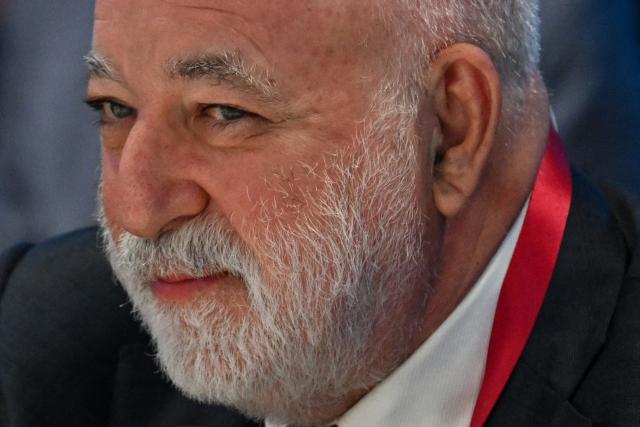 Russia's oligarch Viktor Vekselberg attends the St. Petersburg International Economic Forum (SPIEF) in Saint Petersburg on June 4, 2026. (Photo by Olga MALTSEVA / AFP)
