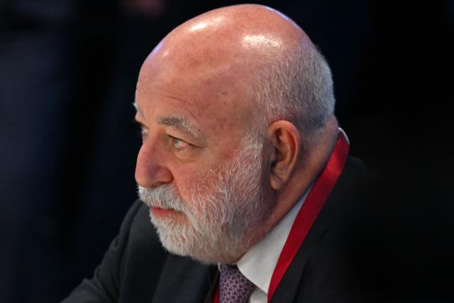 Russia's oligarch Viktor Vekselberg attends the St. Petersburg International Economic Forum (SPIEF) in Saint Petersburg on June 4, 2026. (Photo by Olga MALTSEVA / AFP)