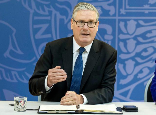 Britain's Prime Minister Keir Starmer makes the opening remarks to a meeting of Regional Mayors at the National STEM Learning Centre in York, northern England, on June 4, 2026, to dicuss government plans to increase building efforts. (Photo by James Glossop / POOL / AFP)