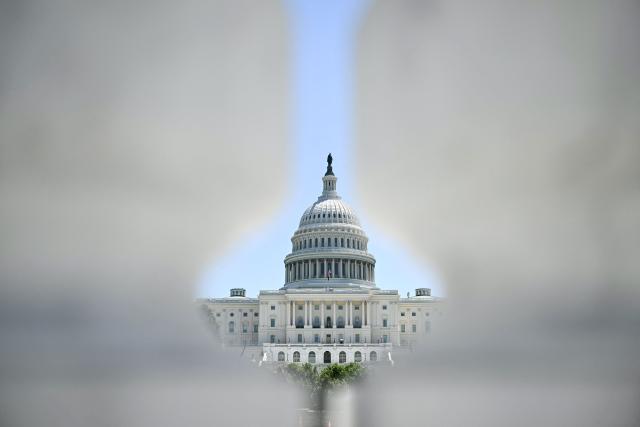 A view of the US Capitol in Washington, DC, on June 4, 2026. President Donald Trump's agenda faces a series of tests in the US Senate on Thursday, as lawmakers began a marathon amendment process on a $70 billion immigration enforcement bill after weeks of Republican anxiety over some of his most contentious policy moves. (Photo by Kent NISHIMURA / AFP)