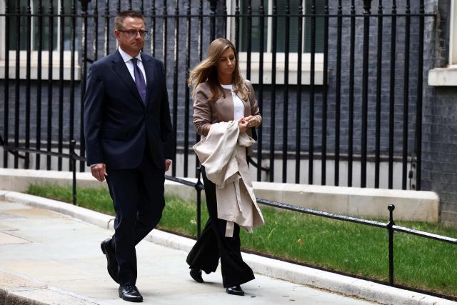 The father of Henry Nowak departs from 10 Downing Street in London on June 4, 2026, after meeting with Britain's Prime Minister Keir Starmer. The case of 18-year-old Henry Nowak, who was put in handcuffs by police as he lay mortally wounded after being stabbed by Vickrum Digwa, 23, in the southern city of Southampton in December, has become highly politicised in the UK. (Photo by Henry NICHOLLS / AFP)