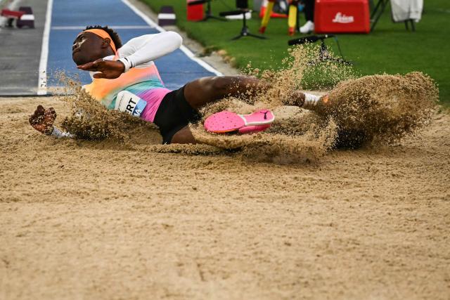 Jamaica's Jaydon Hibbert competes in the men's Triple Jump during the IAAF Diamond League athletics meeting, at the Olympic Stadium, in Rome on June 4, 2026. (Photo by Andreas SOLARO / AFP)