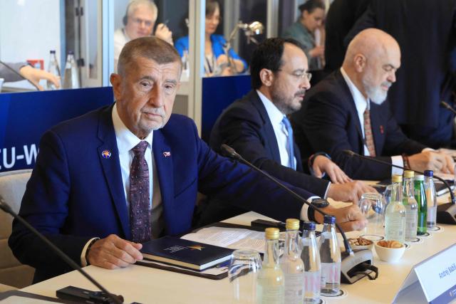 Czech Prime Minister Andrej Babis gets ready to attend the EU-Western Balkans Summit at Porto Montenegro in Tivat on June 5, 2026. The summit brings together leaders from EU member states and the six Western Balkans partners to discuss enlargement and gradual integration into the EU single market. (Photo by Ludovic MARIN / AFP)