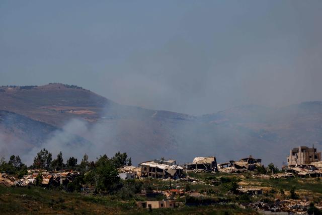 Smoke rises following Israeli bombardment in southern Lebanon as seen from a position across the border in the Upper Galilee, in northern Israel on June 5, 2026. Israel's air force struck south Lebanon on June 5 following warnings for several areas of imminent attacks against Hezbollah, after the Iran-backed militants rejected a truce brokered by the United States. (Photo by Jalaa MAREY / AFP)